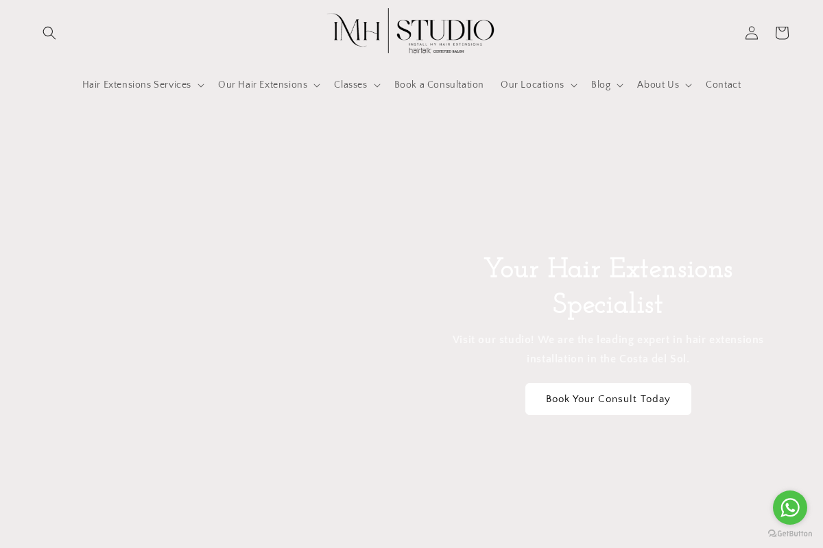 Install My Hair Extensions - IMH Studio homepage screenshot