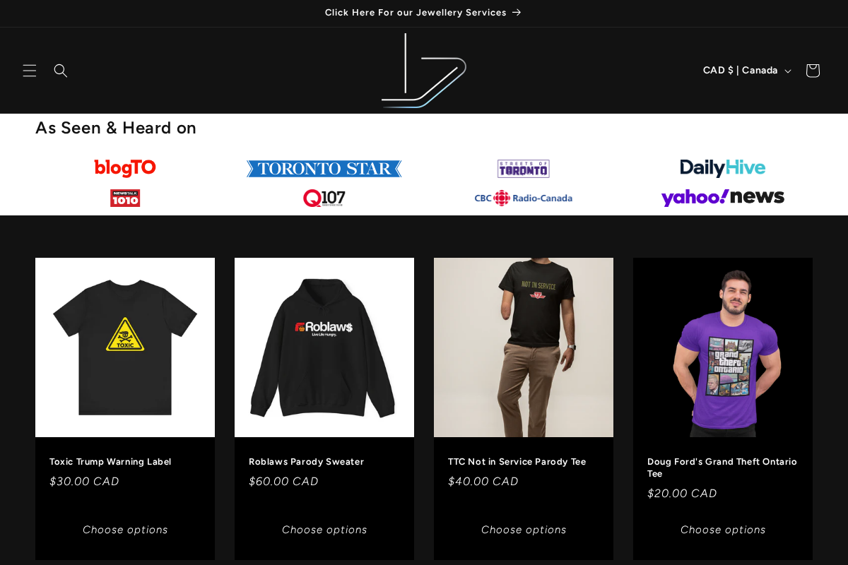 Instant Distractions homepage screenshot