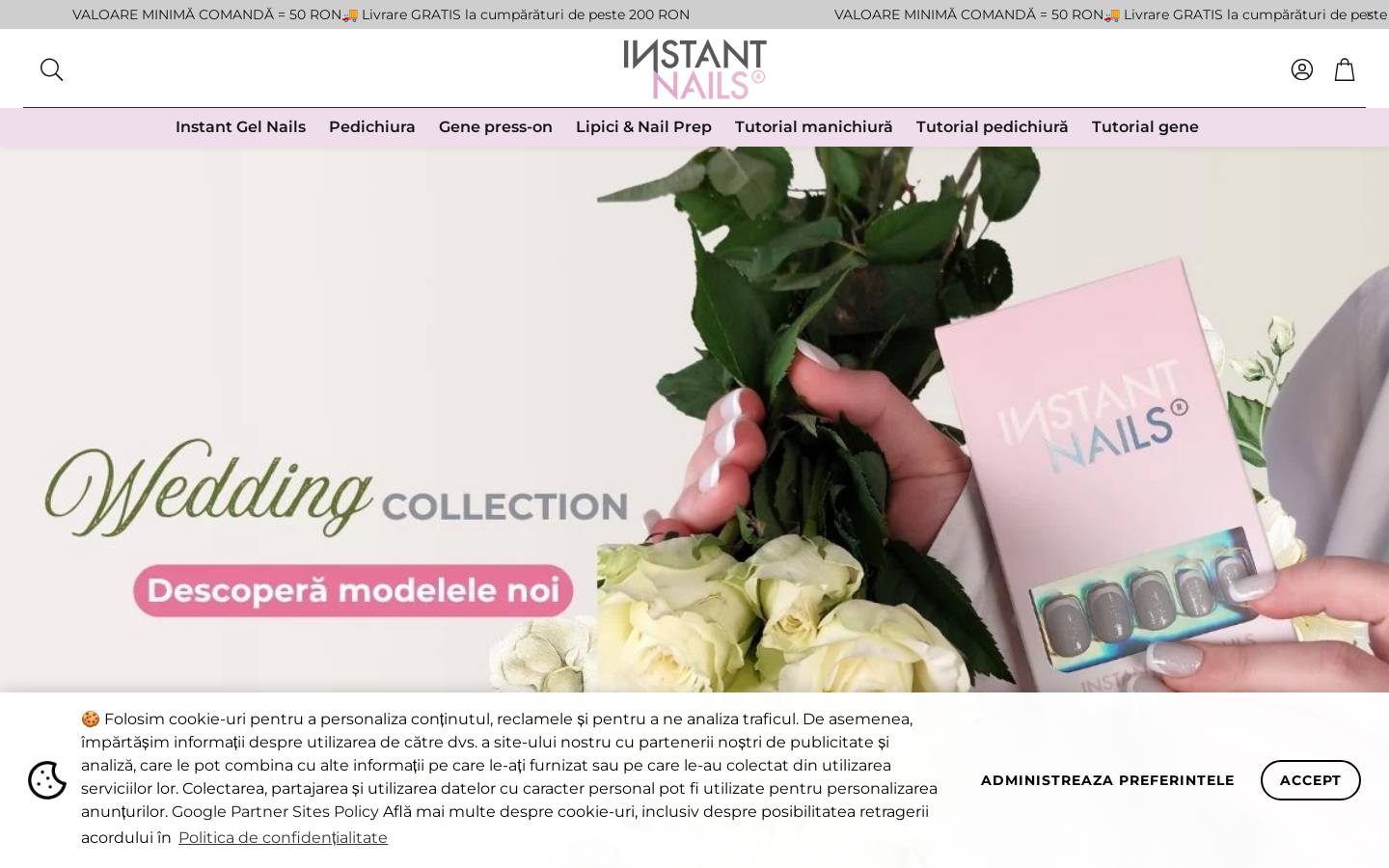 instantnails.ro homepage screenshot