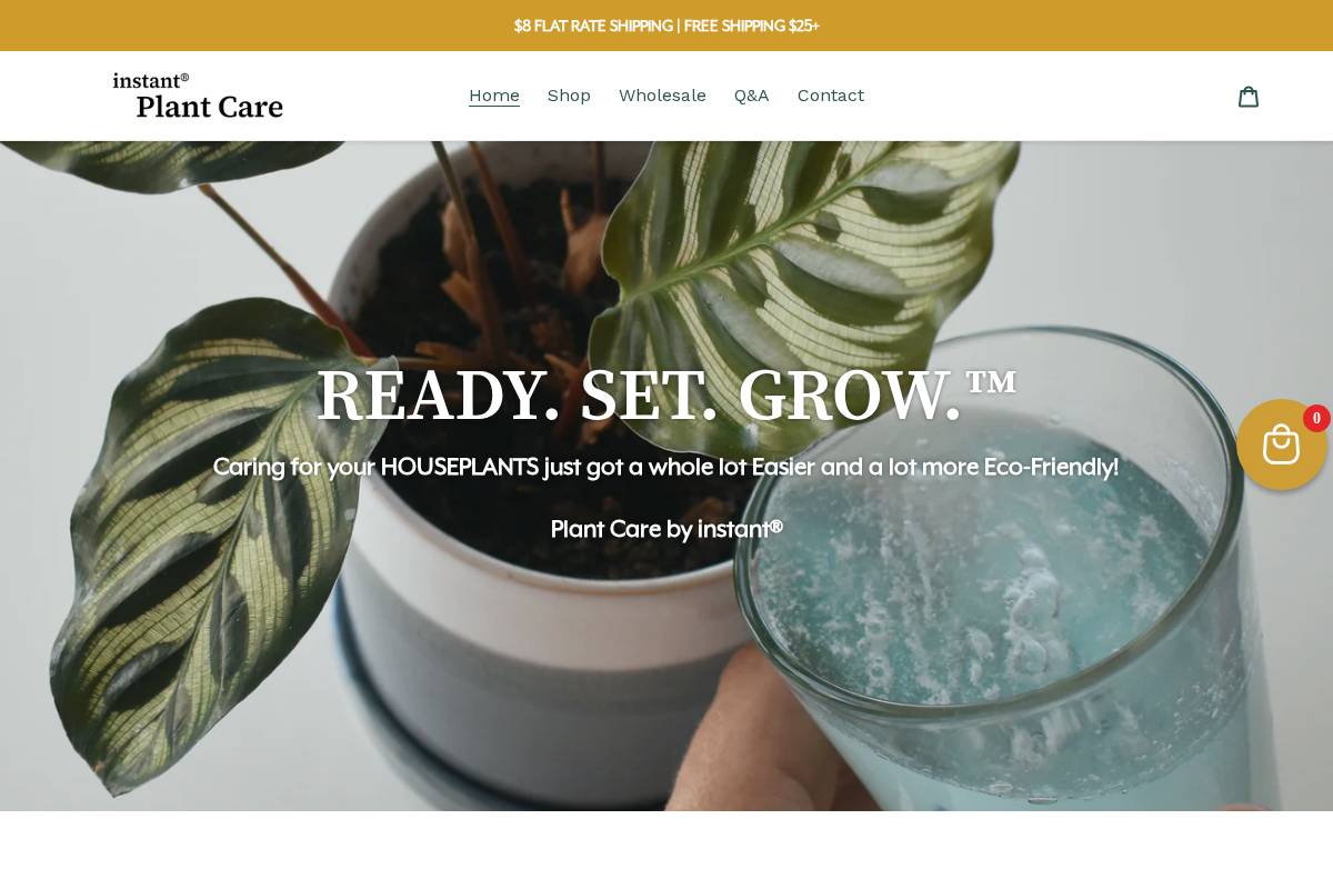 instantplantfood.com homepage screenshot