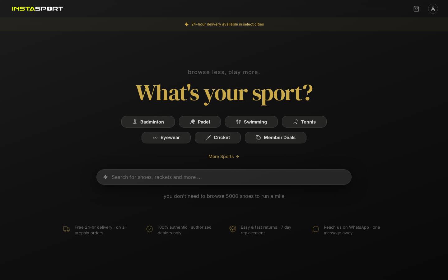 instasport.club homepage screenshot