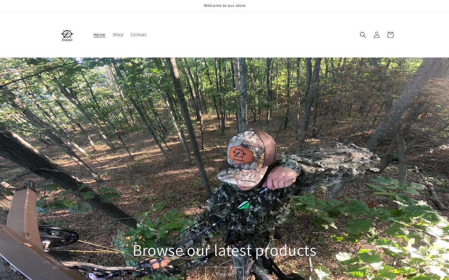 instinctxhunt.com homepage screenshot