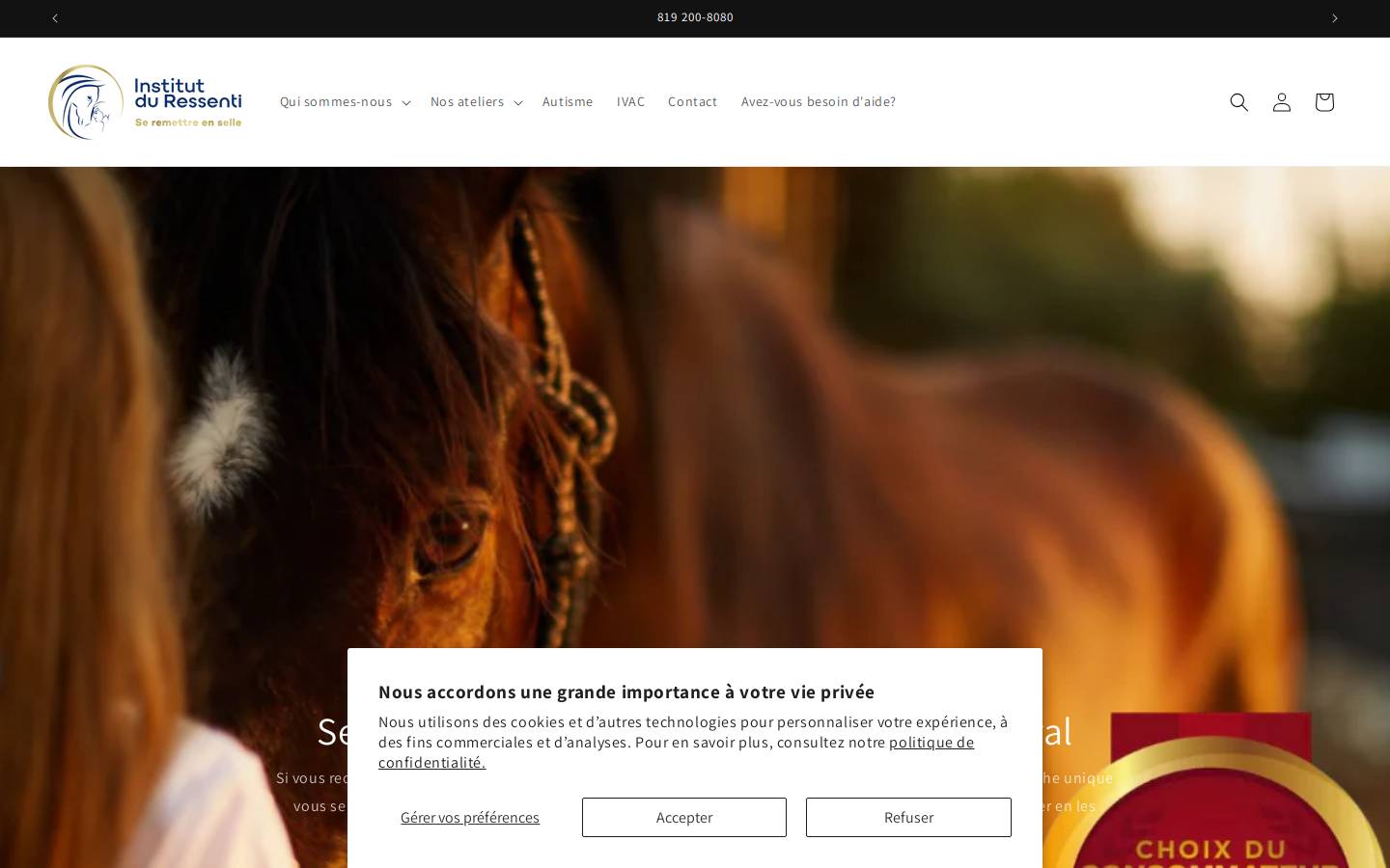institutduressenti.com homepage screenshot