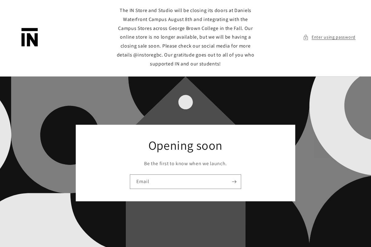 instoregbc.com homepage screenshot