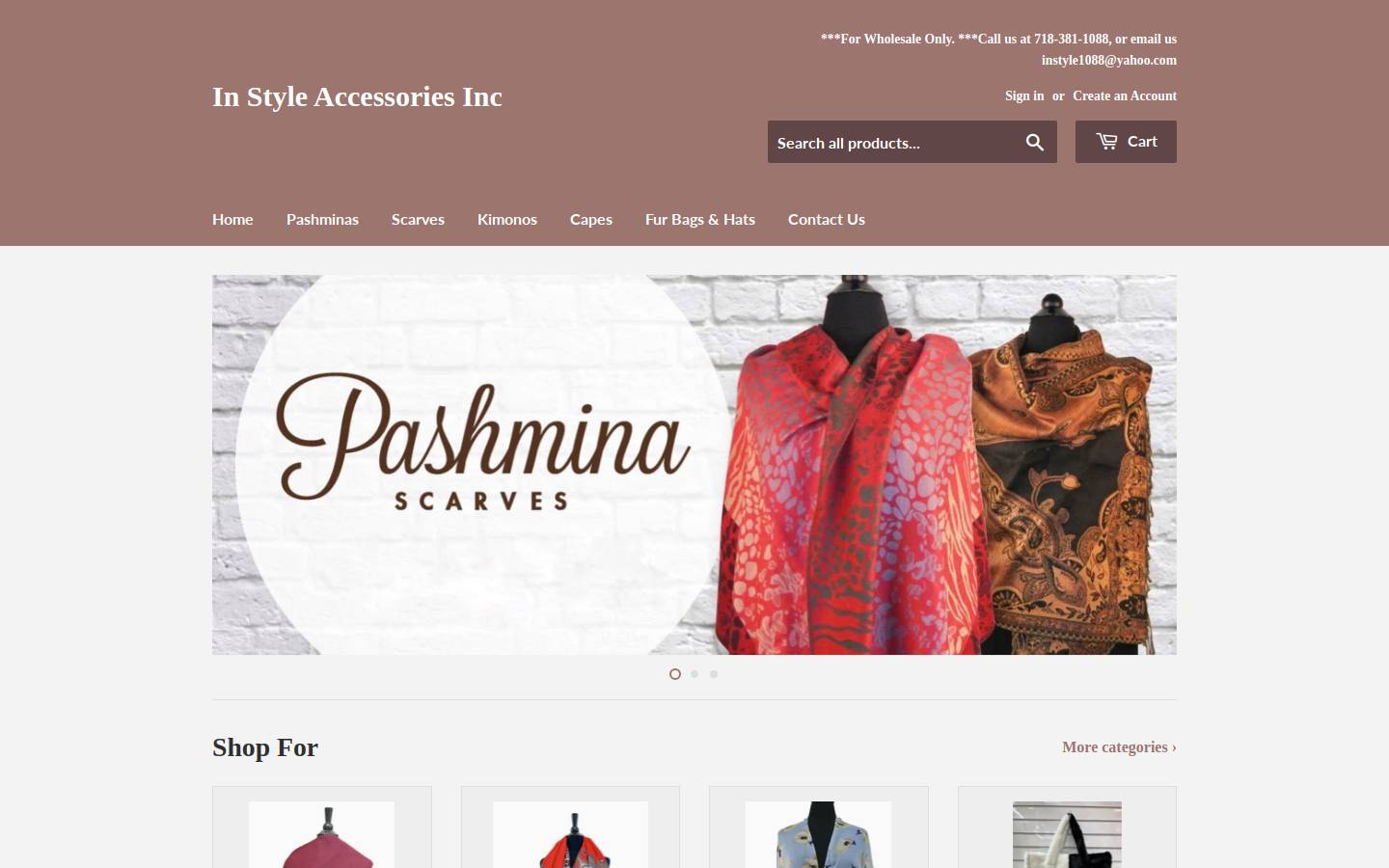 instyleaccessory.com homepage screenshot