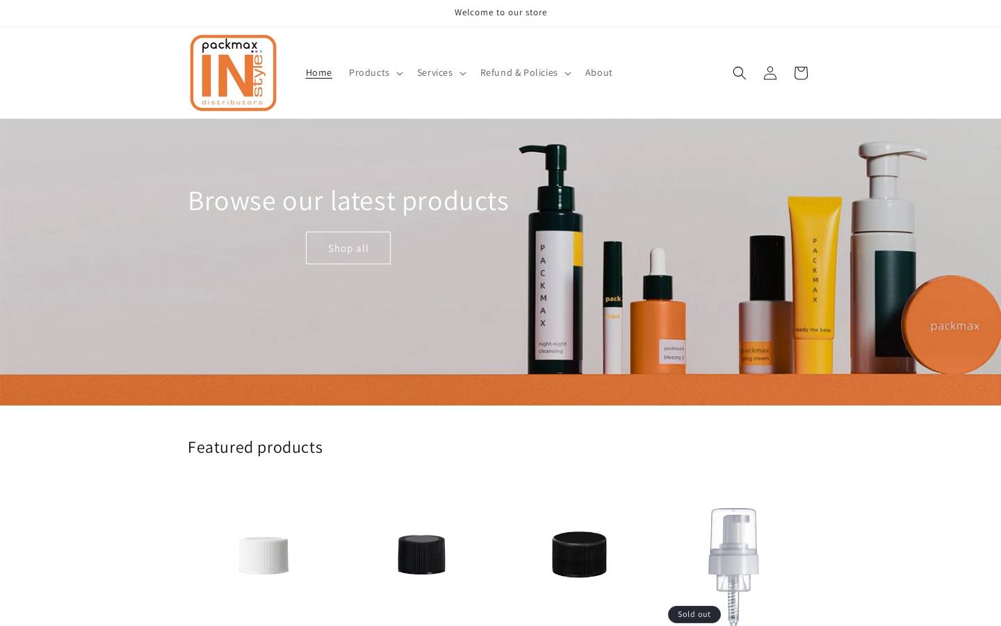 instyledistributors.com homepage screenshot
