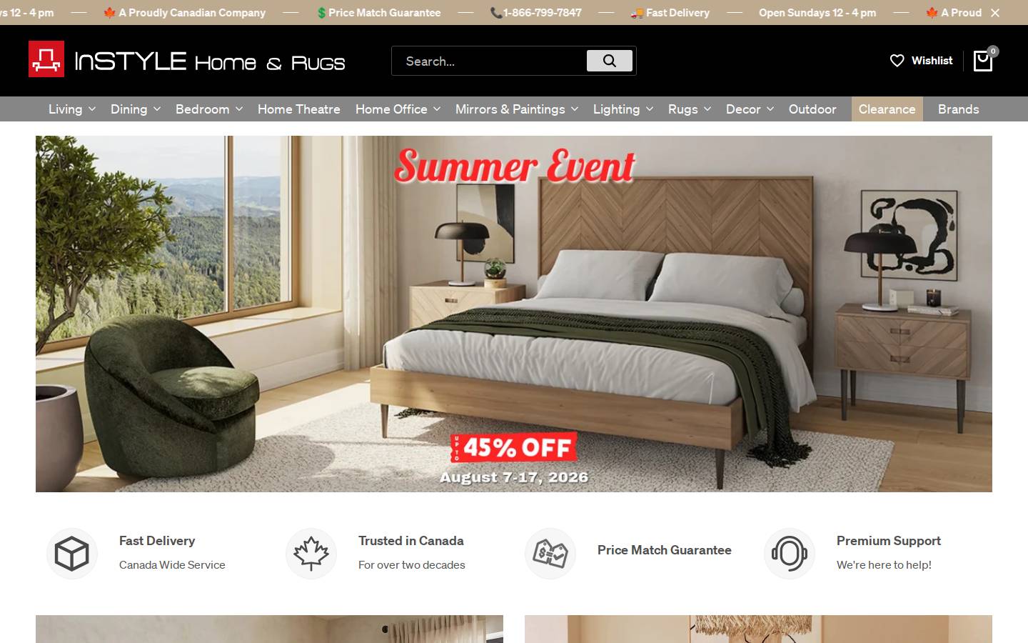 instylehome.ca homepage screenshot