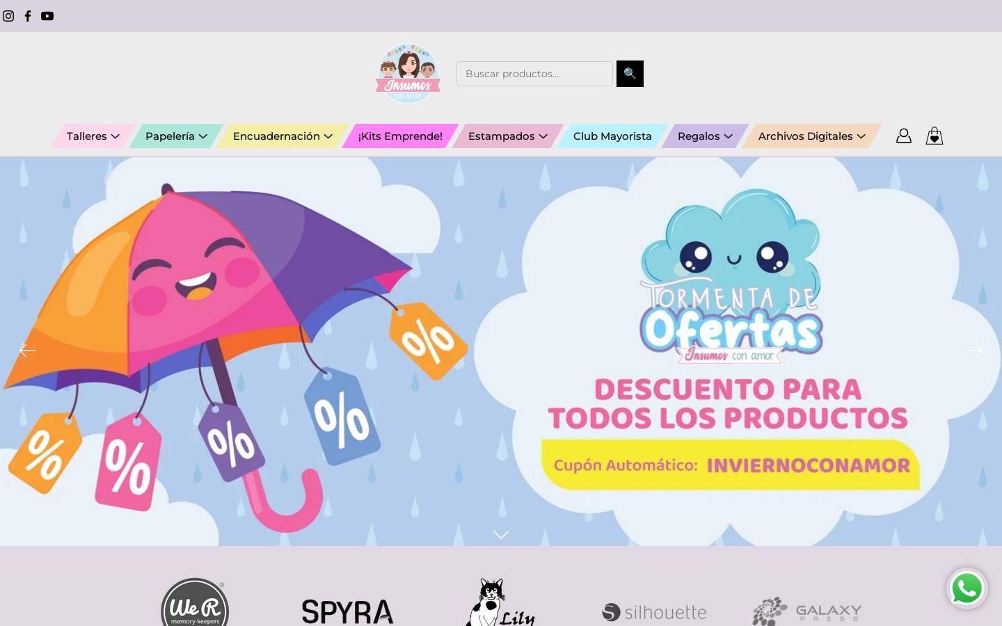 insumosconamorchile.cl homepage screenshot