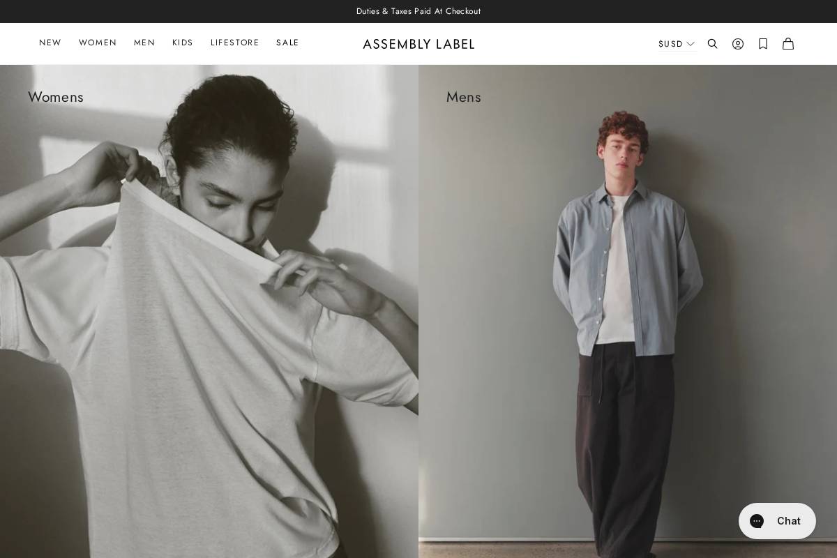 int.assemblylabel.com homepage screenshot