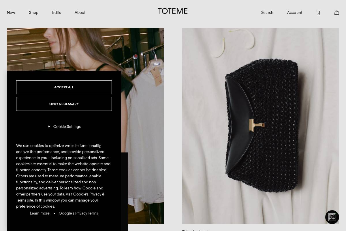 int.toteme.com homepage screenshot