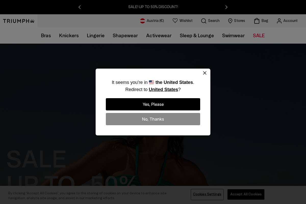 int.triumph.com homepage screenshot
