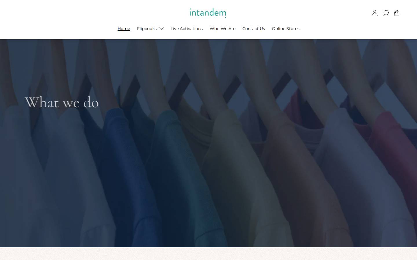 intandem.shop homepage screenshot