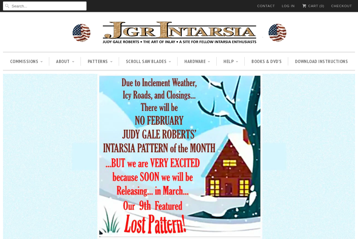 intarsia.com homepage screenshot