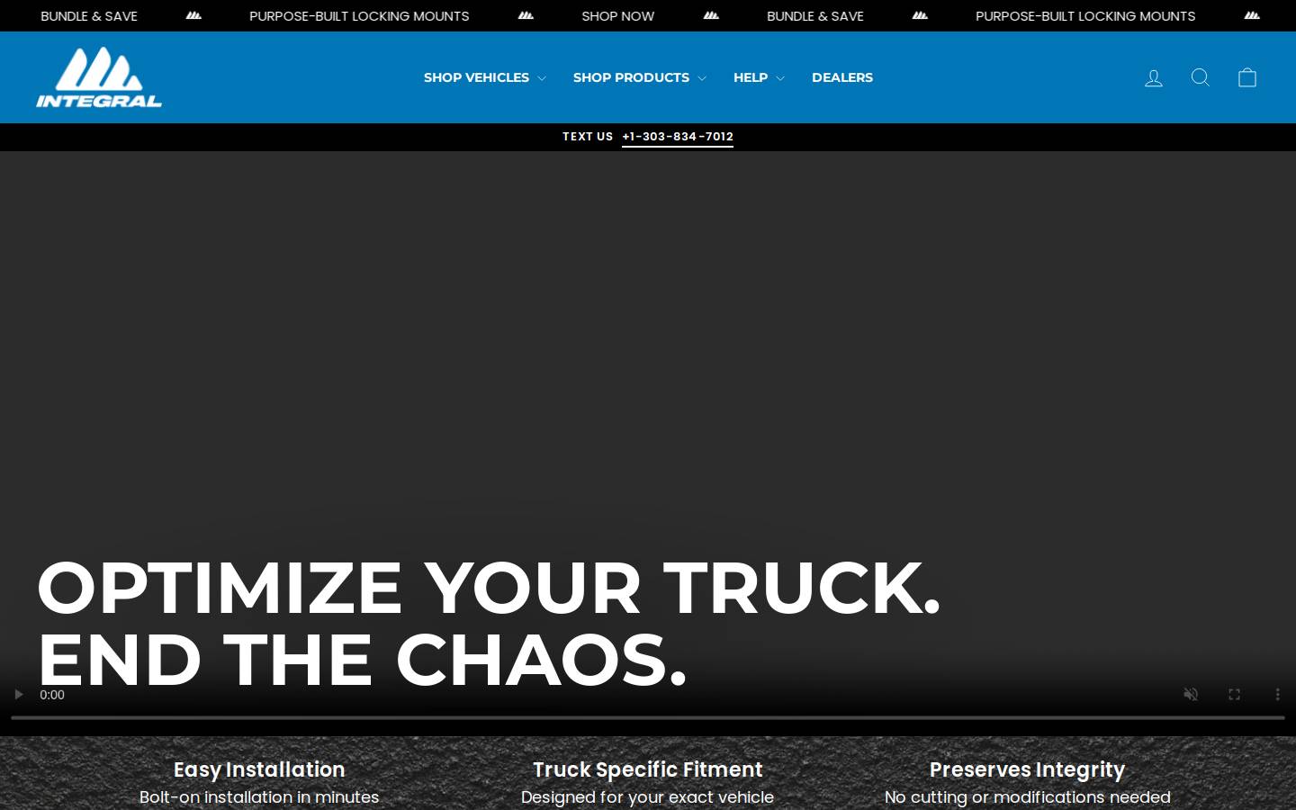 integraltruck.com homepage screenshot