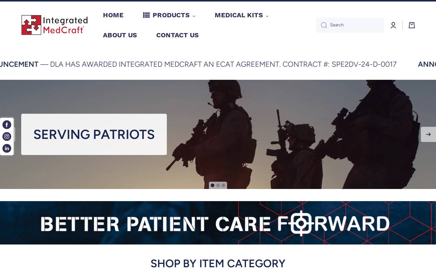 integratedmc.com homepage screenshot