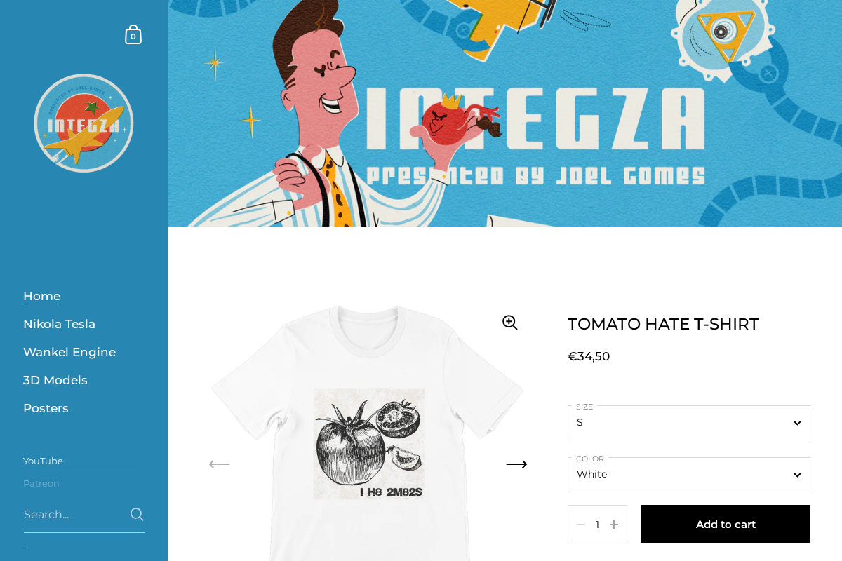 Integza homepage screenshot