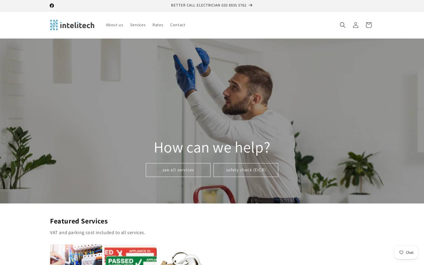 intelitech.co.uk homepage screenshot