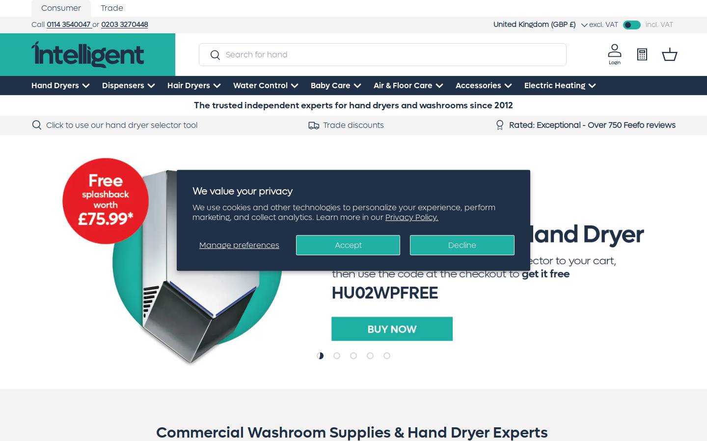 Intelligent Facility Solutions homepage screenshot