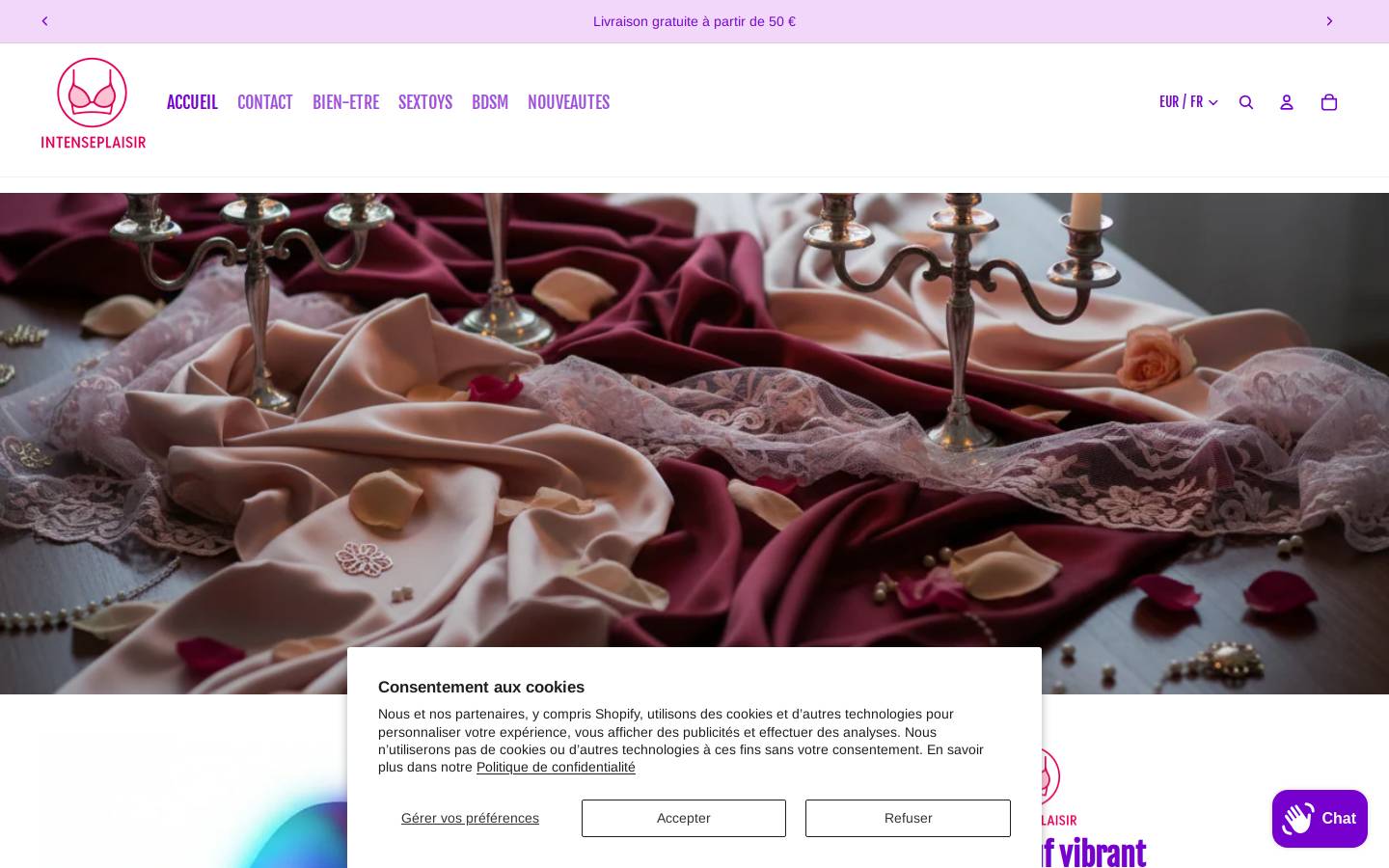 intenseplaisir.com homepage screenshot