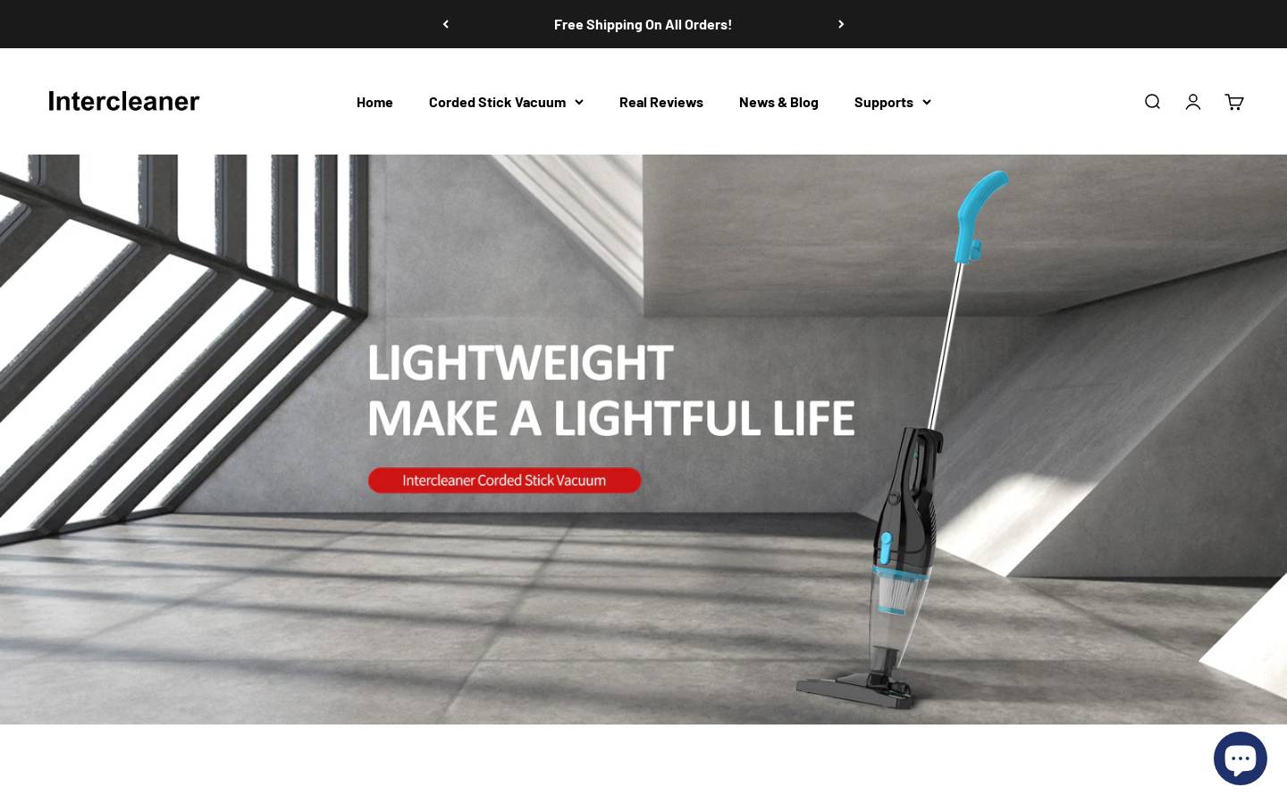 intercleanerhome.com homepage screenshot