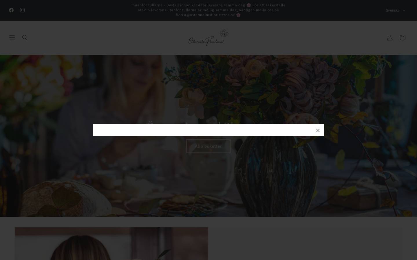 interfloraostermalm.se homepage screenshot