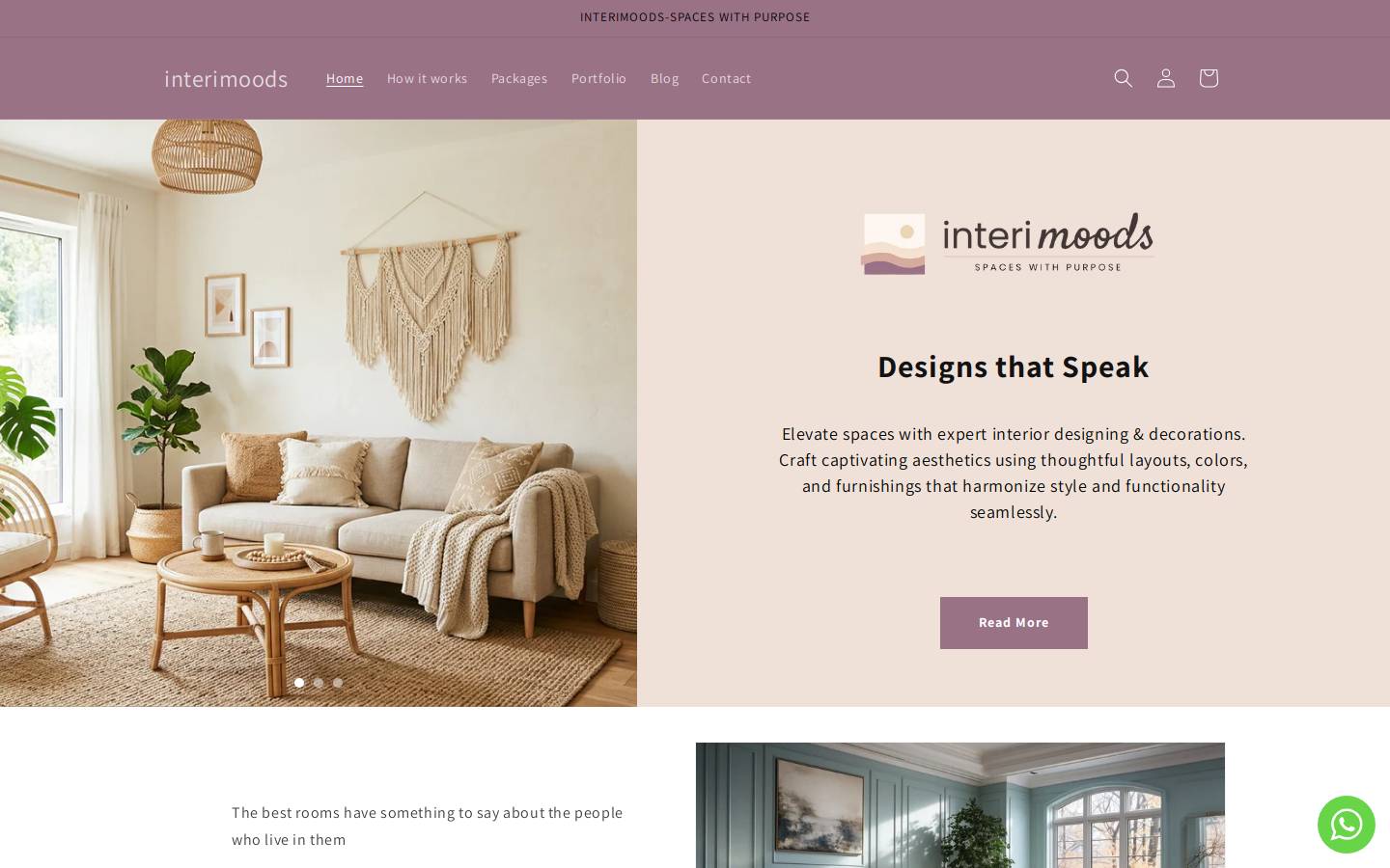 interimoods.com.au homepage screenshot