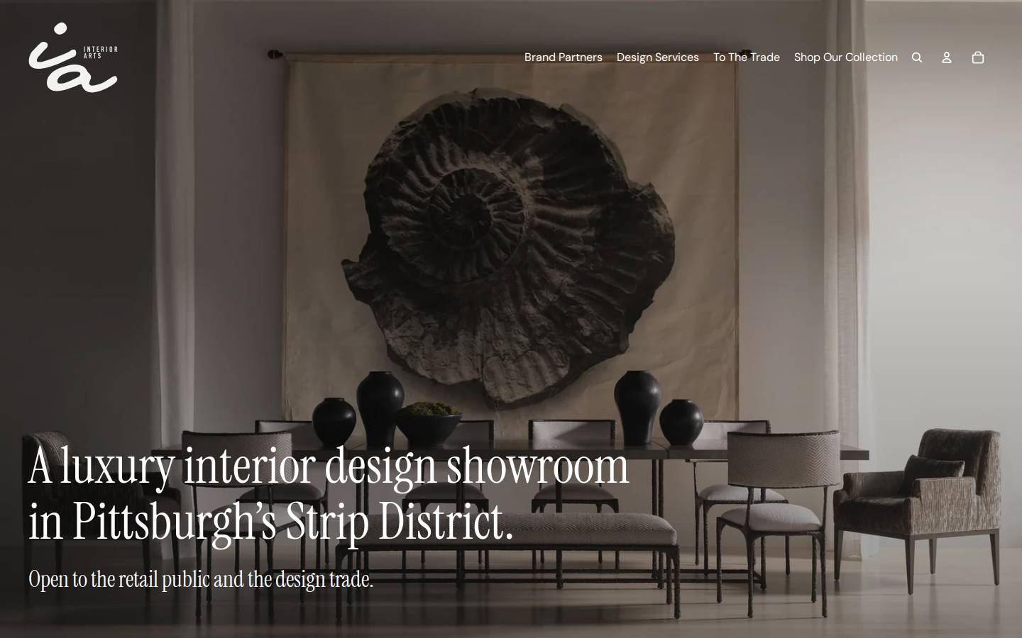 interior-arts.com homepage screenshot