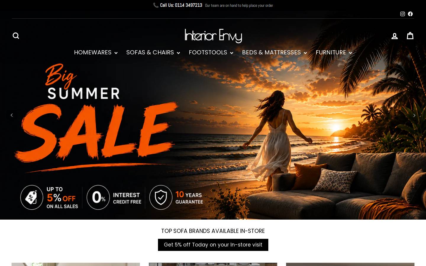 Interiorenvy homepage screenshot