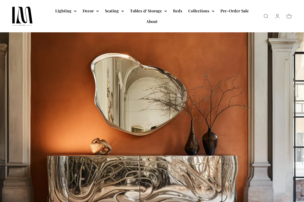 Interior Moderna homepage screenshot