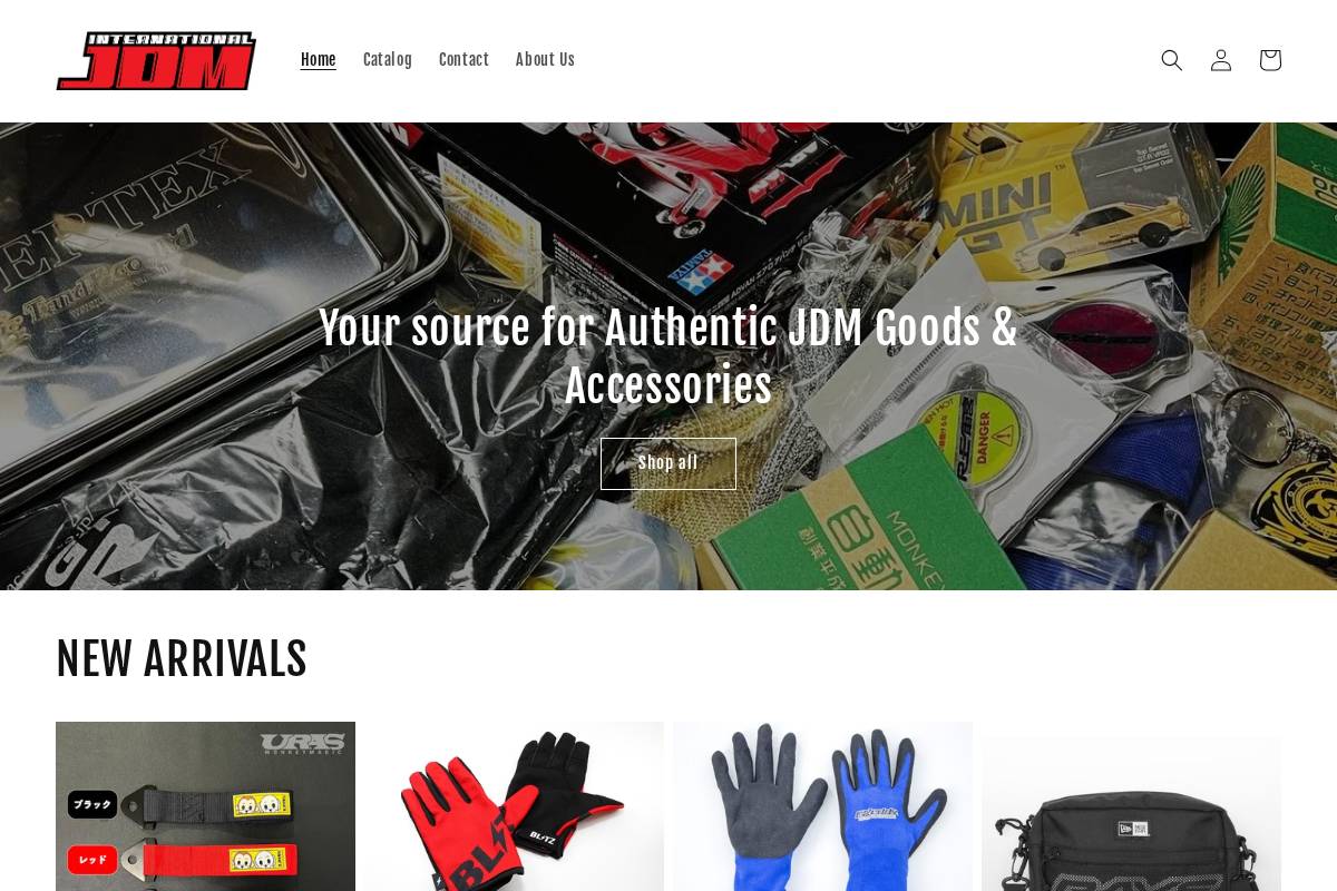 internationaljdm.com homepage screenshot