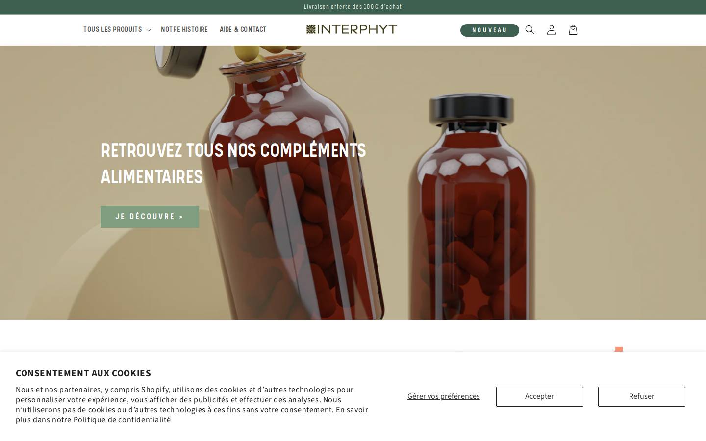 interphyt.com homepage screenshot
