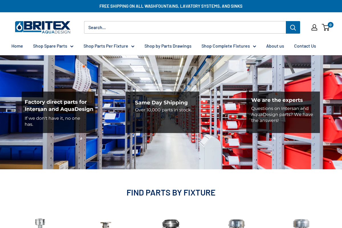 intersancomponents.com homepage screenshot