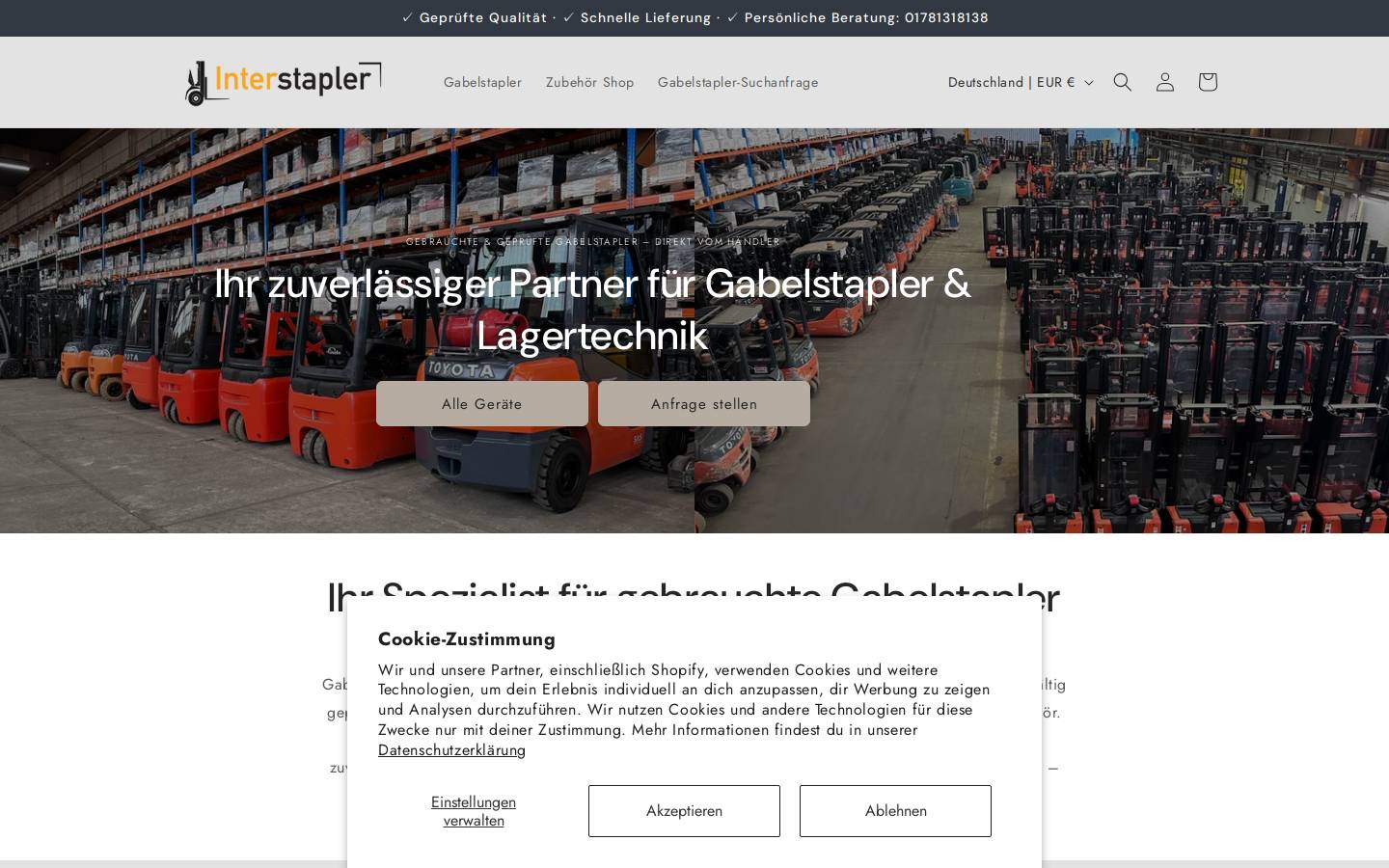 interstapler.com homepage screenshot
