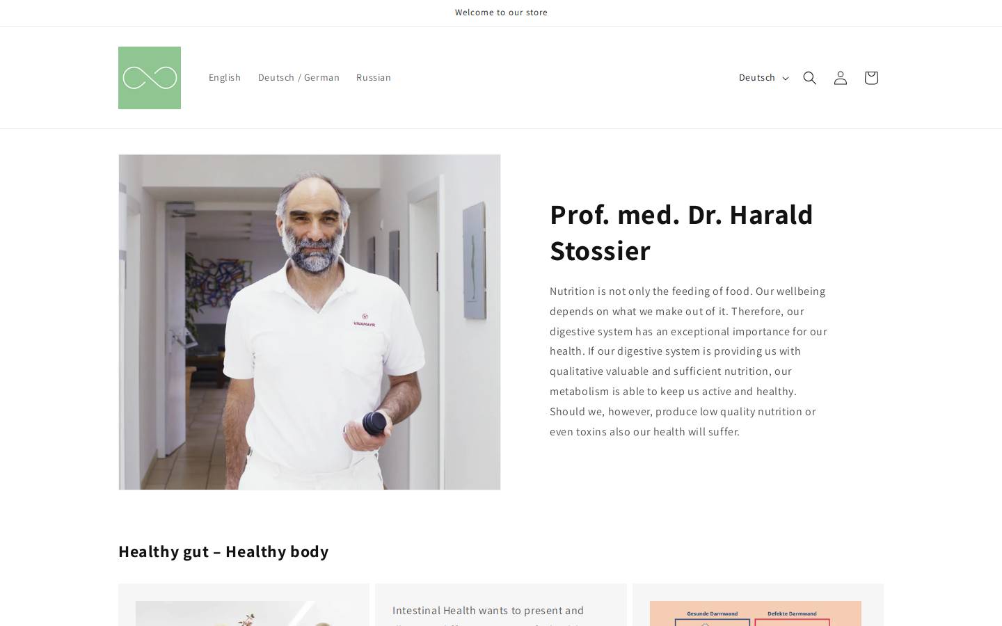 intestinal-health.com homepage screenshot