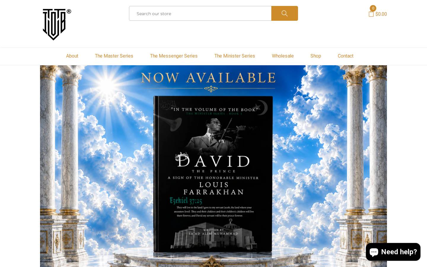inthevolumeofthebook.com homepage screenshot