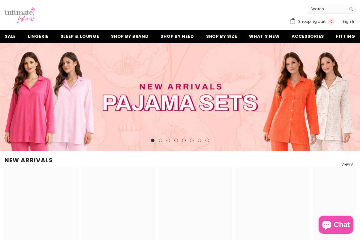 intimatefashions.pk homepage screenshot