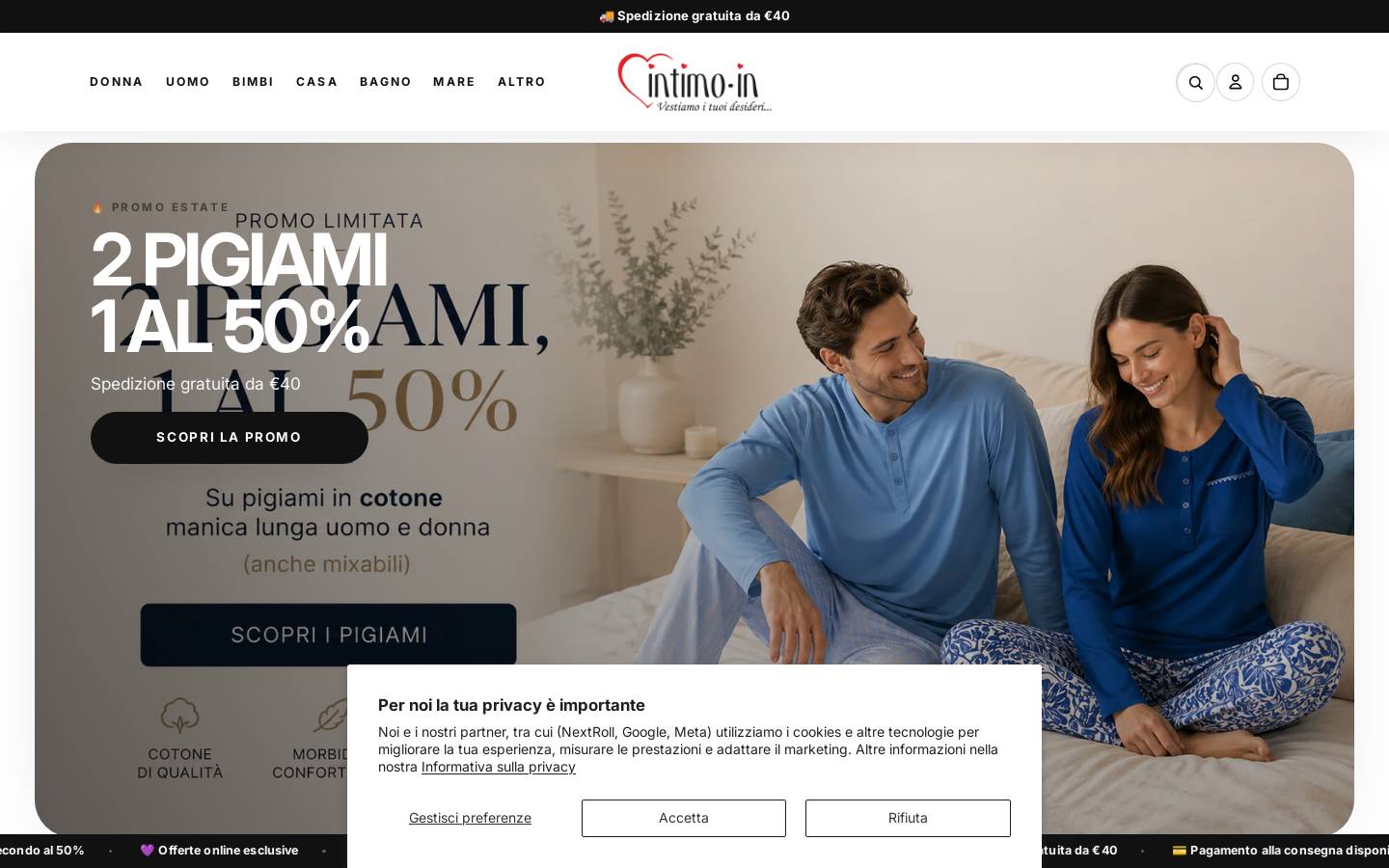 intimoin.com homepage screenshot