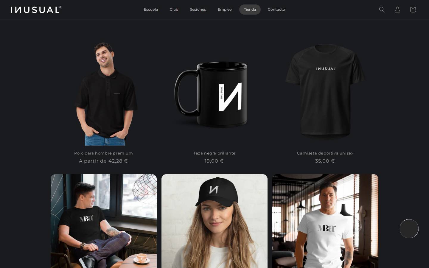 INUSUAL homepage screenshot