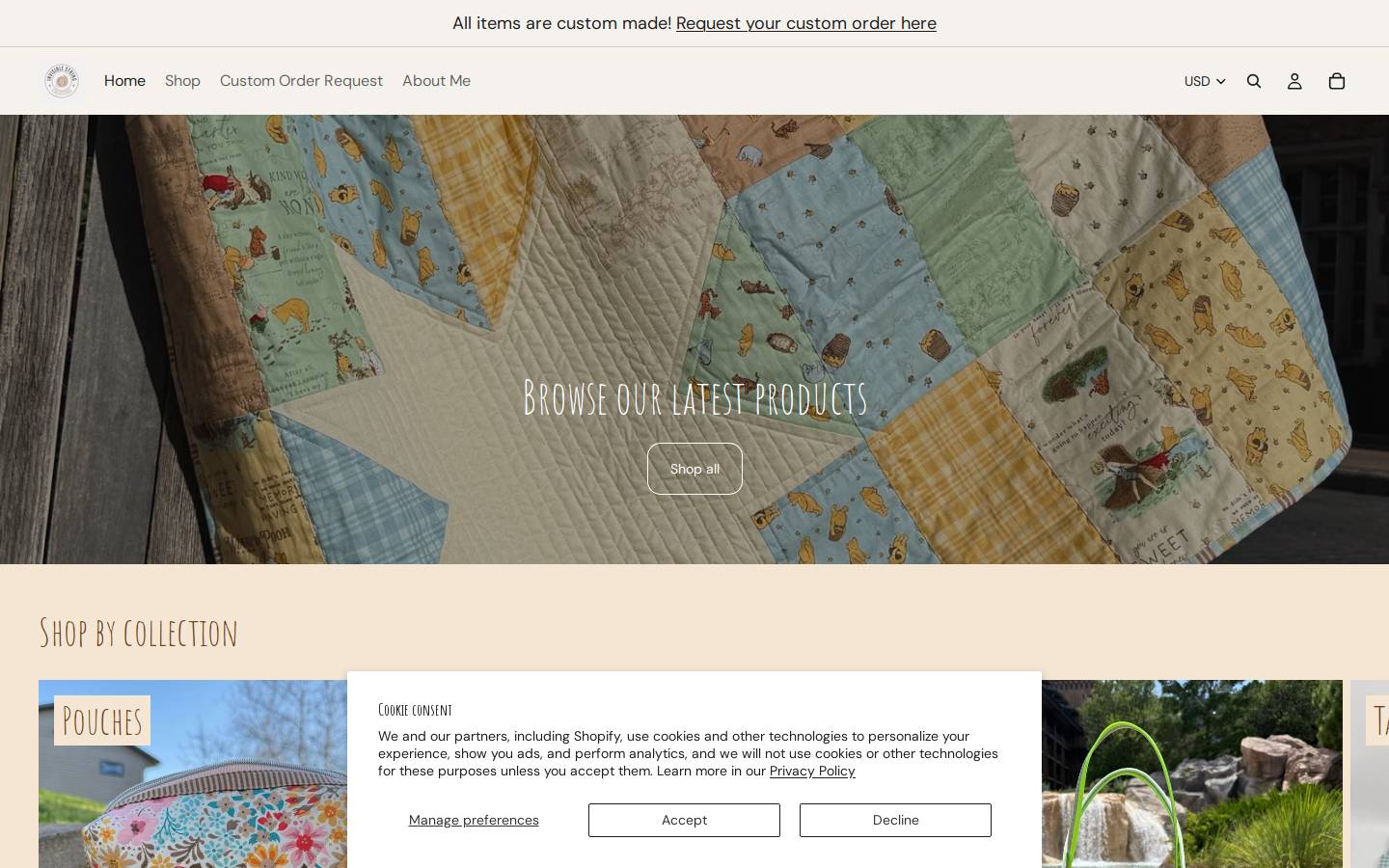 invisiblestring.shop homepage screenshot