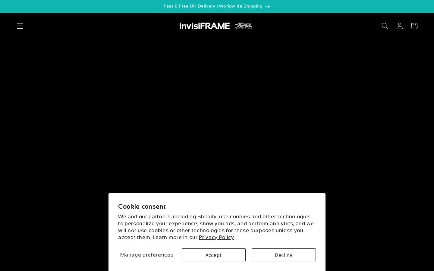 invisiFRAME homepage screenshot