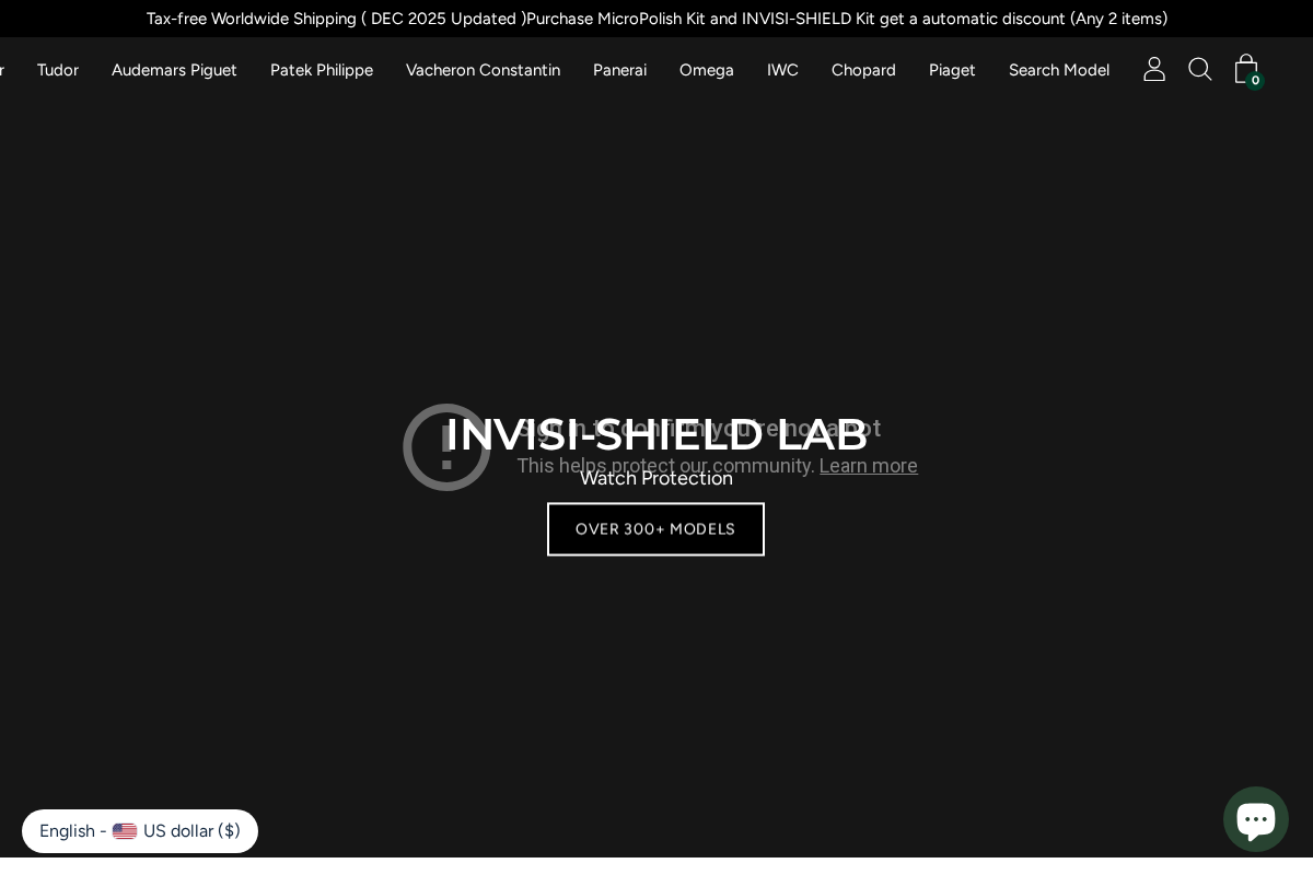 Invisishieldlab homepage screenshot