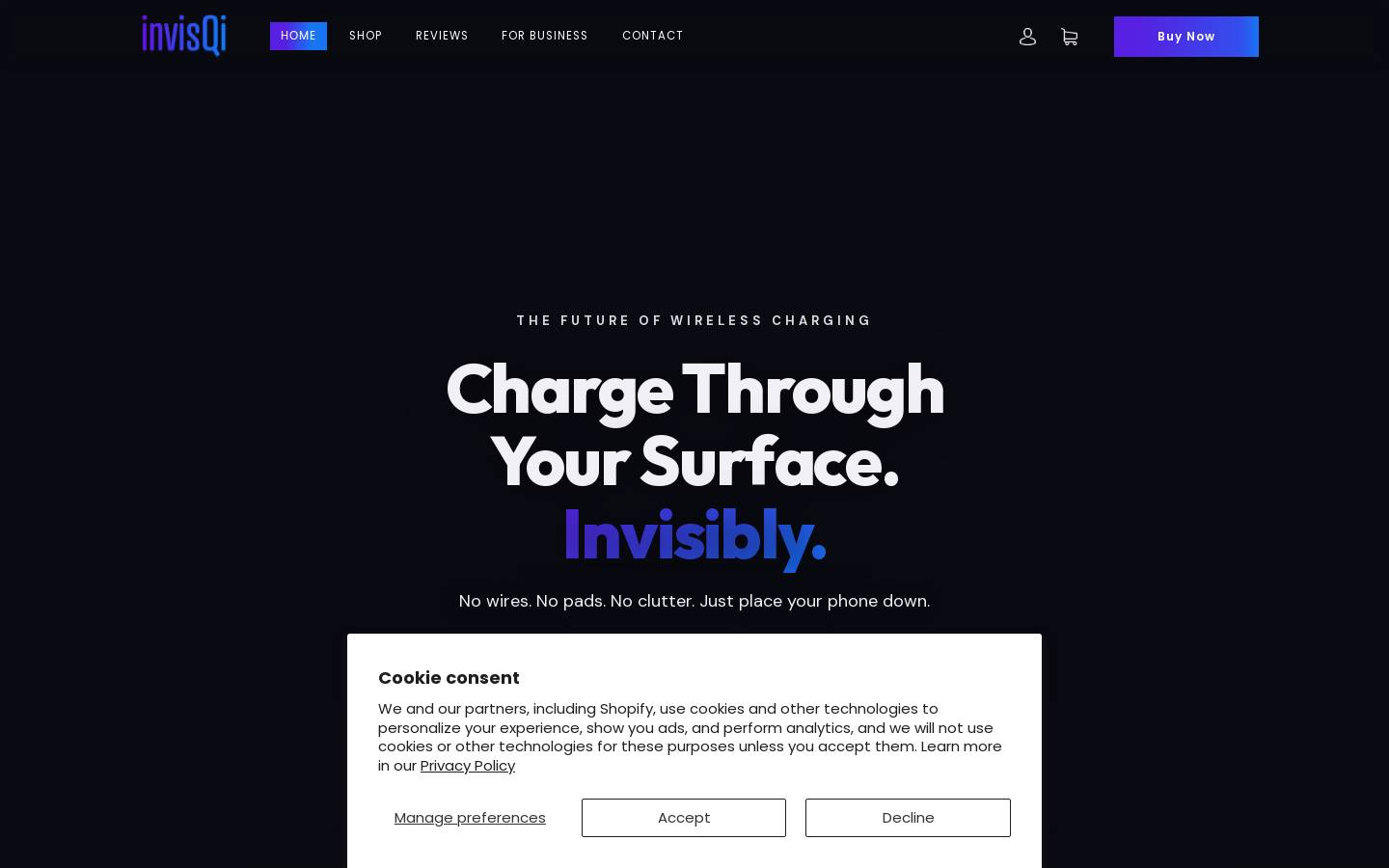 invisqi.com homepage screenshot