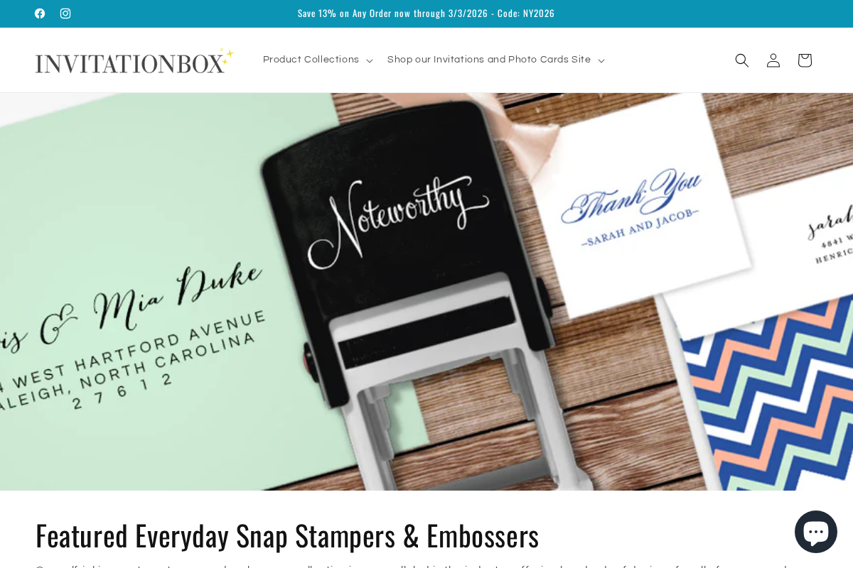 InvitationBox.com homepage screenshot