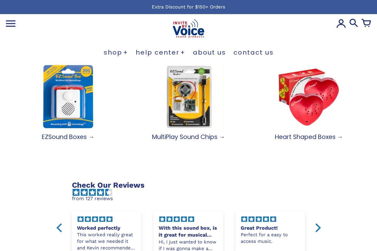 Invite By Voice homepage screenshot
