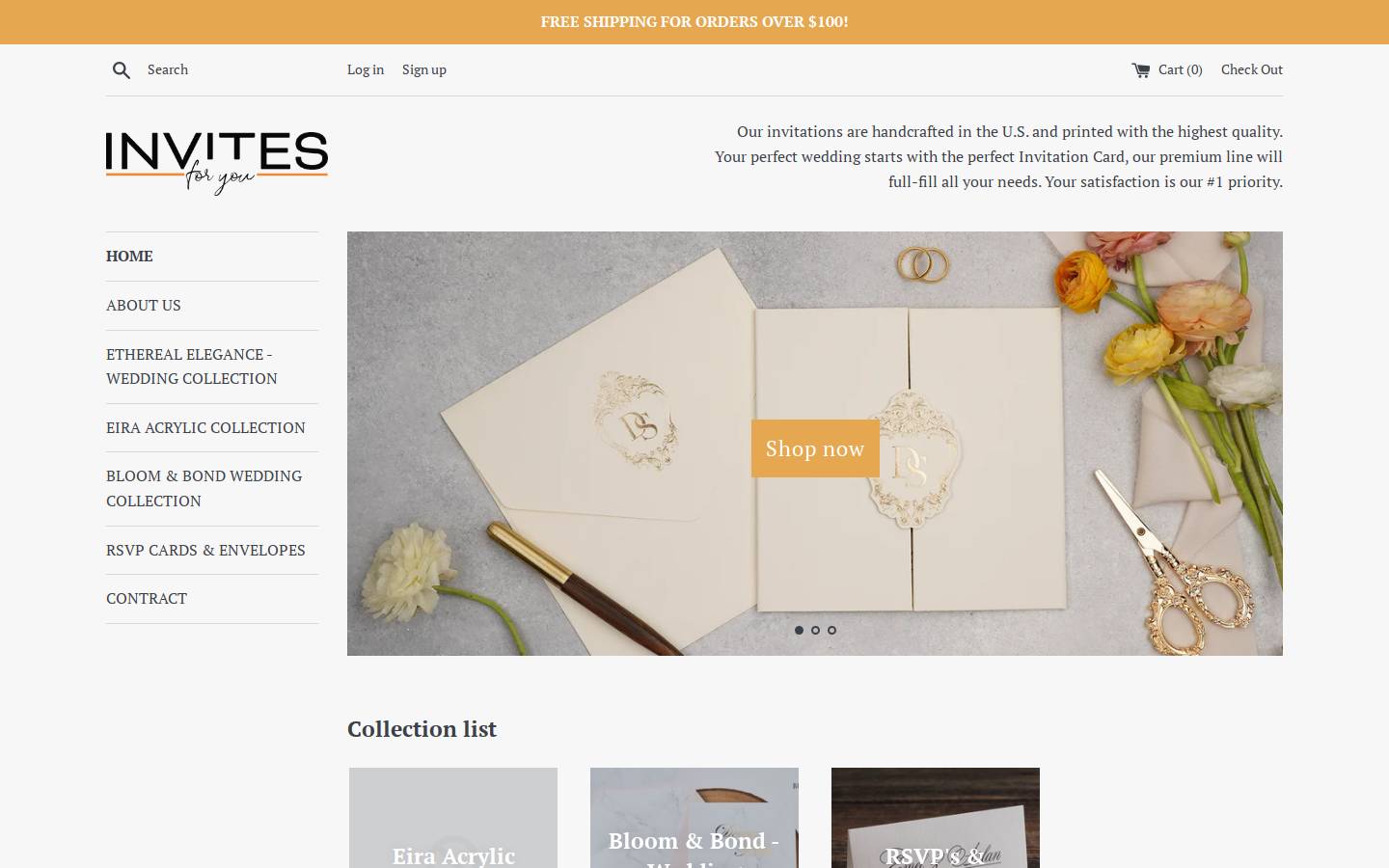 invitesforyou.com homepage screenshot