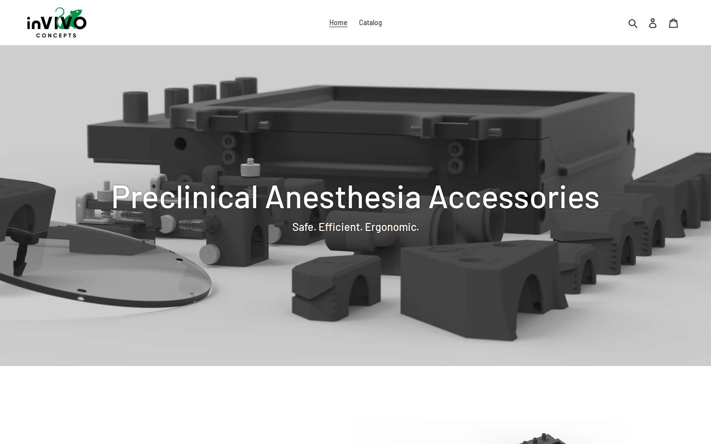 invivoconcepts.com homepage screenshot