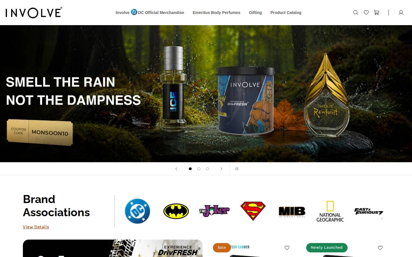 Involve Your Senses  homepage screenshot