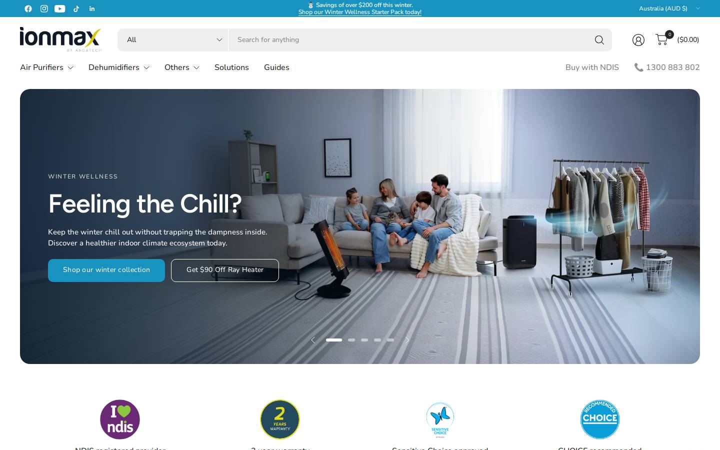 ionmax.com.au homepage screenshot