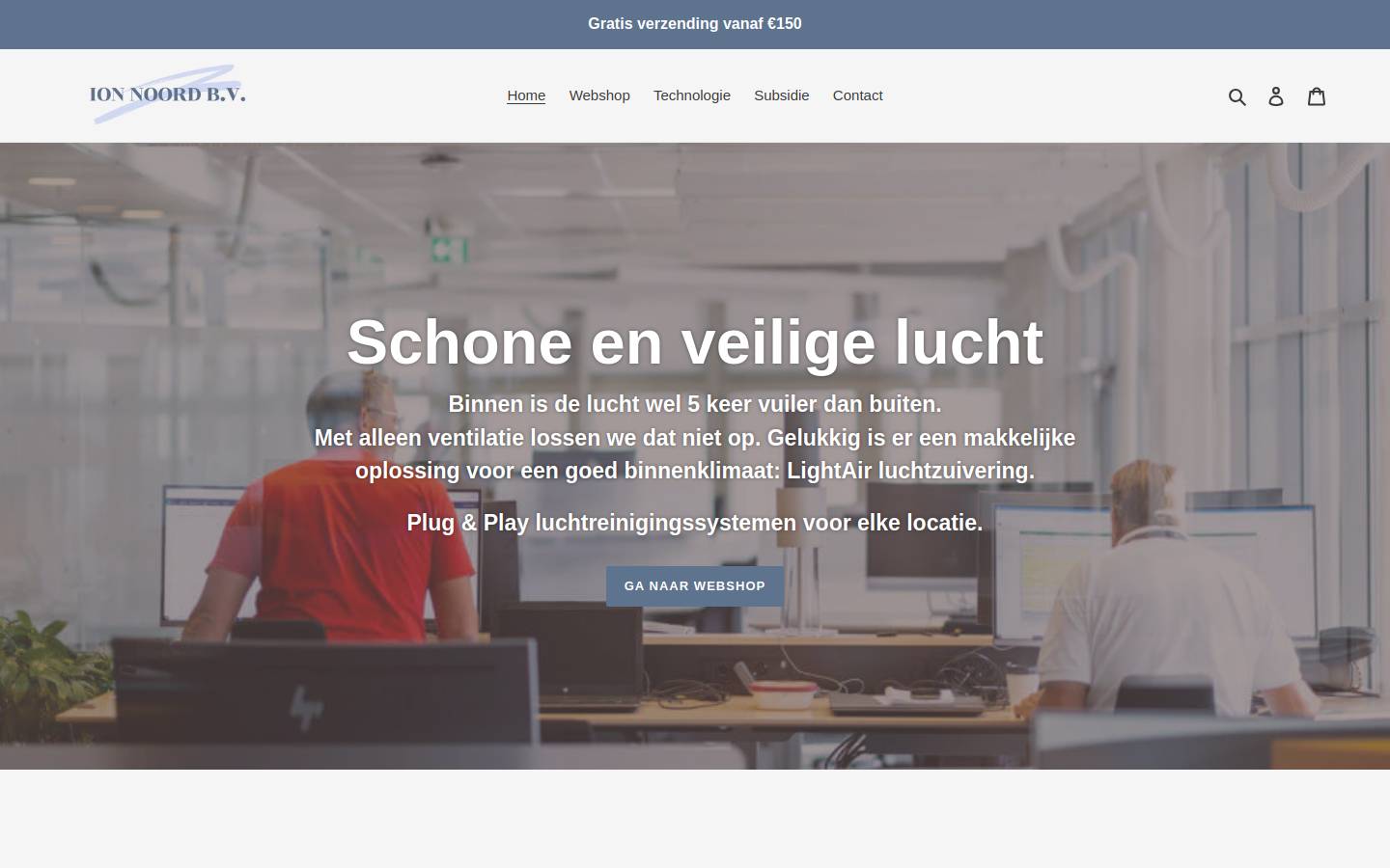 ionnoord.nl homepage screenshot