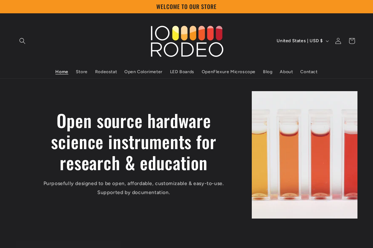 IO Rodeo homepage screenshot